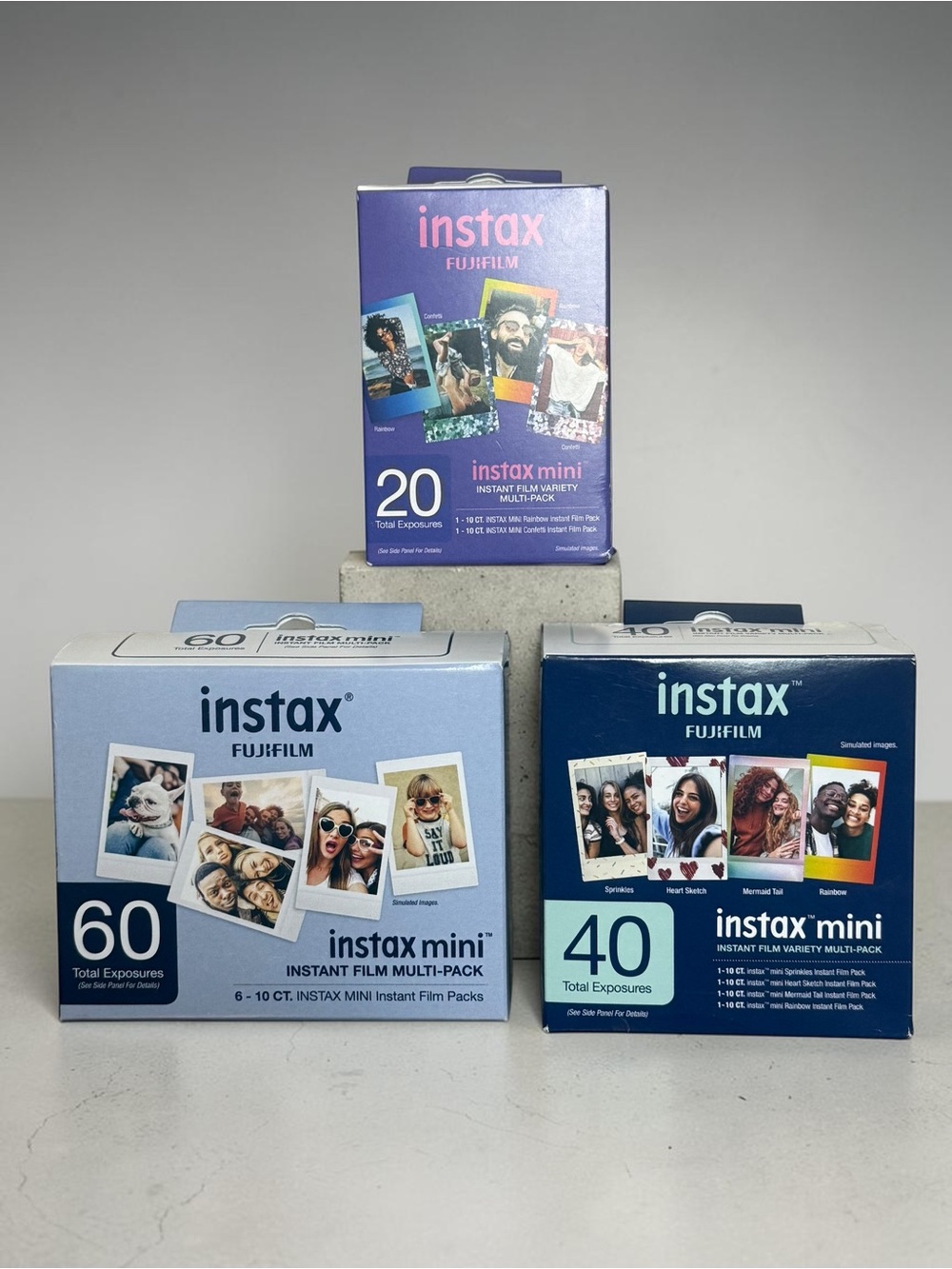 Fujifilm Instax Mini Instant Film 120 Exposure Bundle Variety Packs NEW